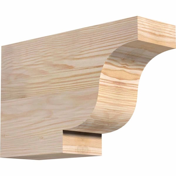 Ekena Millwork Newport Smooth Rafter Tail, Douglas Fir, 3 1/2"W x 8"H x 12"L RFT04X08X12NEW00SDF - main